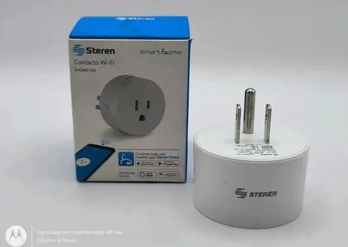 Contacto Inalambrico Steren Wifi Shome-100 Blanco Blanco