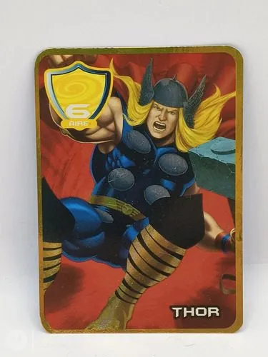 Tarjeta Marvel Marinela Thor Amarilla #6 Aire Año 2009