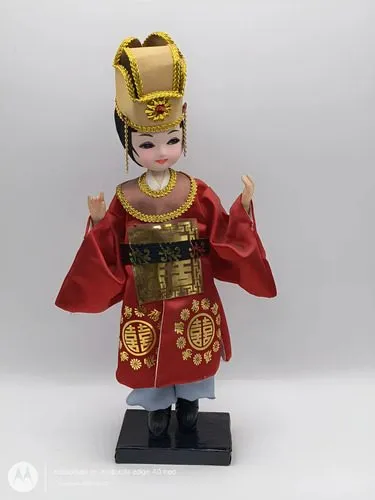 Muñeca Nativa Coreana De Colección Vintage Años 80's 28cm