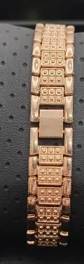 Reloj Pulsera Dama Cuarzo Elegante Brillantes Dorado Rosado Oro Rosa Rosa Oro Rosa Dorado