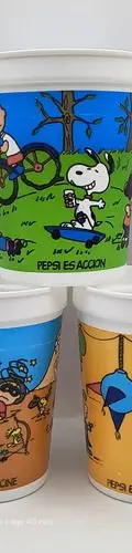 Lote 3 Vasos Pepsi De Colección Snoopy Vintage 80's Retro — Coleccionables vintage, años 80s (foto 2)