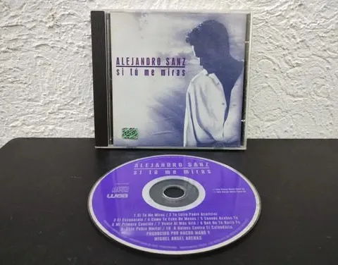 Cd Alejandro Sanz - Si Tú Me Miras Wea 1993 Original Estándar