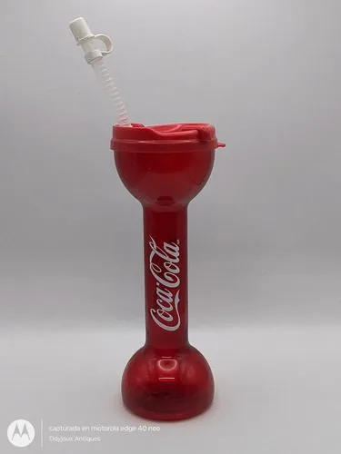 Vaso Yarda Promo Coca Coca Mision Cc Whirley Usa 33.5cm Orig Rojo — Coleccionables vintage, años 90s