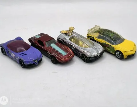 Lote 4 Carritos Hot Wheels Metal 1998-2015 G Arrow Pontiac R Amarillo Purpura Plateado Rojo