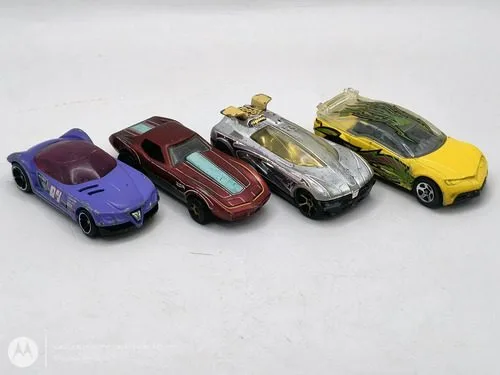 Lote 4 Carritos Hot Wheels Metal 1998-2015 G Arrow Pontiac R Amarillo Purpura Plateado Rojo — Coleccionables vintage, años NOW