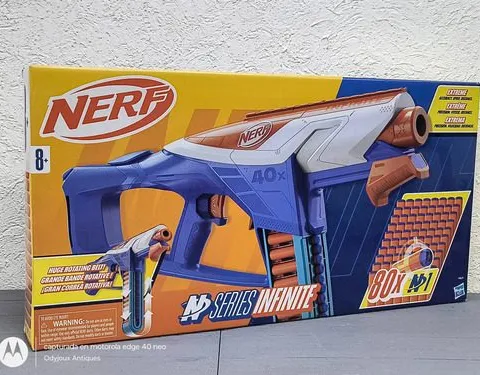 Lanzadardos Nerf N Series Infinite 80 Dardos En Caja Orignal Azul