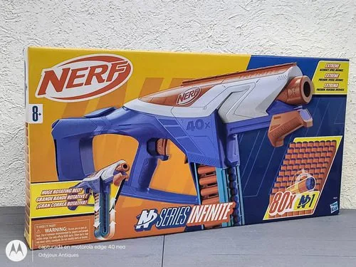 Lanzadardos Nerf N Series Infinite 80 Dardos En Caja Orignal Azul — Coleccionables vintage, años NOW