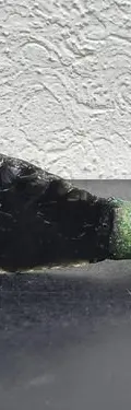 Daga Ceremonial Obsidiana/malaquita Guerrero Aguila Artesnal — Decoración vintage, años NOW (foto 5)