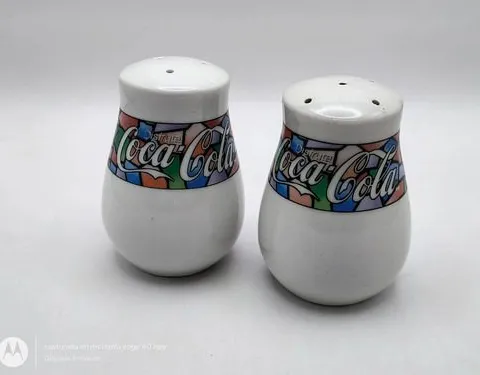 Coca Cola Salero Y Pimentero De Colección Retro Original Multicolor
