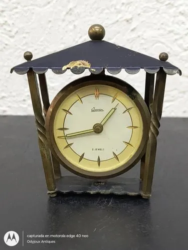 Reloj Antiguo Alemán Richard Rau De Cuerda 2 Jewels Vintage