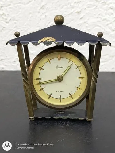 Reloj Antiguo Alemán Richard Rau De Cuerda 2 Jewels Vintage — Decoración vintage