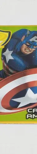 Tarjeta Marvel Marinela Capitan America Amarilla #7 Aire2009 — Coleccionables vintage, años NOW (foto 3)