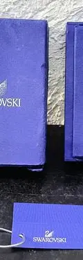 Caja/estuche Para Joyería Marca Swarovski Usado Original Azul — Coleccionables vintage