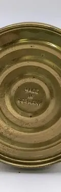 Lámpara Antigua Queroseno De Latón Hecha En Alemania Mechero — Decoración vintage (foto 9)