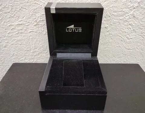 Caja / Estuche De Reloj Marca Lotus Usado Original Negro