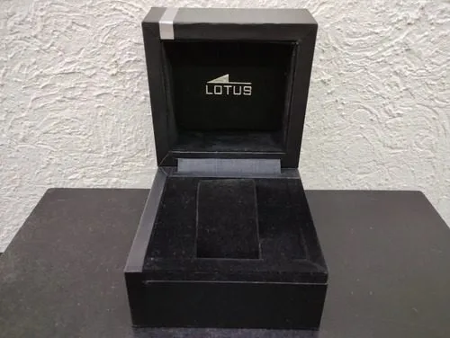 Caja / Estuche De Reloj Marca Lotus Usado Original Negro — Coleccionables vintage