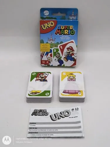Juego De Cartas Uno Super Mario Edicion Especial Mattel