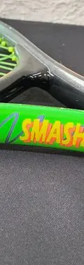 Raqueta De Tenis Smash Bash Spalding Deportiva Retro Orignal Verde Negro Y Naranja 1 — Coleccionables vintage (foto 5)