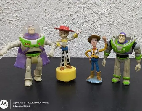 Lote 4 Figuras Toy Story Disney Buzz Jessy Woody Año 2000
