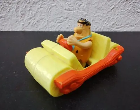 Figura Los Picapiedra Mcdonald's Pedro Troncomovil 90's