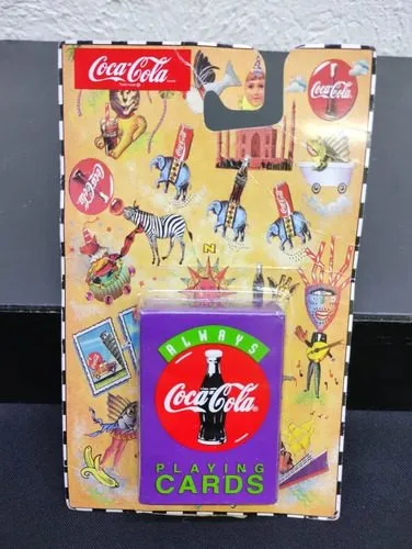 Coca Cola Mini Playing Cards Vintage Mini Juego Cartas 90's Morado — Coleccionables vintage, años 90s