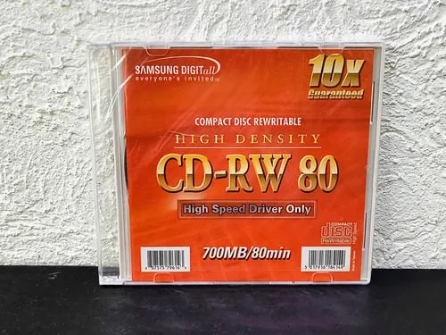 Cd-rw 80 High Speed Regrabable 700mg/80min Samsung Digital — Audio vintage, años NOW