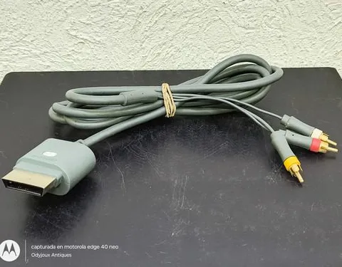 Cable Av Para Xbox 360 Microsoft Usado Original