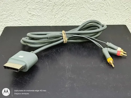 Cable Av Para Xbox 360 Microsoft Usado Original — Gaming vintage, años NOW