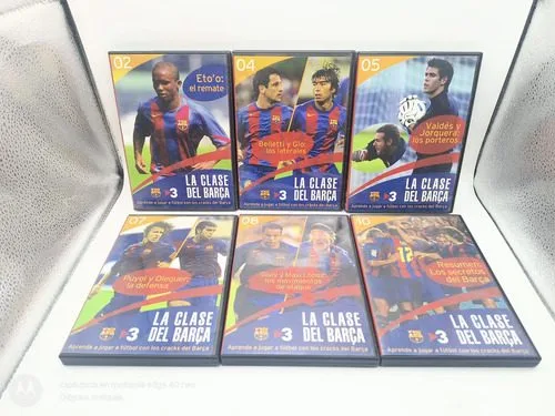 Lote Dvd La Clase Del Barca Fc Barcelona 6 Discos Original — Video vintage, años NOW
