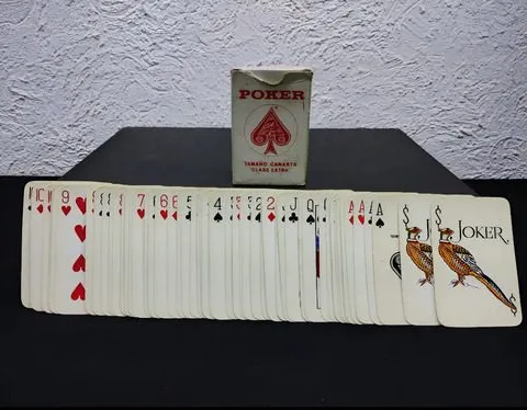 Baraja Cartas Póker Publicidad Corona Promocional 80's Usada Rojo Corona Español