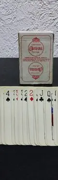 Baraja Cartas Póker Publicidad Corona Promocional 80's Usada Rojo Corona Español — Coleccionables vintage, años 80s (foto 2)