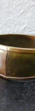 Brazalete Antiguo Estilo Hindú Dorado Latón Grosor 2.4cm Dorado Oscuro Claro Rosado 7 Cm 43.18 Cm — Coleccionables vintage (foto 4)