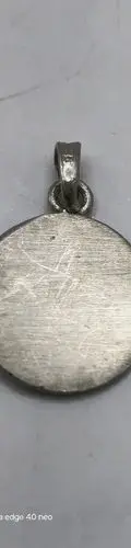 Dije Medalla Virgen De Guadalupe Plata Pura .985 1.7cm Plateado — Coleccionables vintage (foto 8)