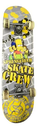 Patineta The Simpsons Skate Crew Springfield 2007 Fox Retro