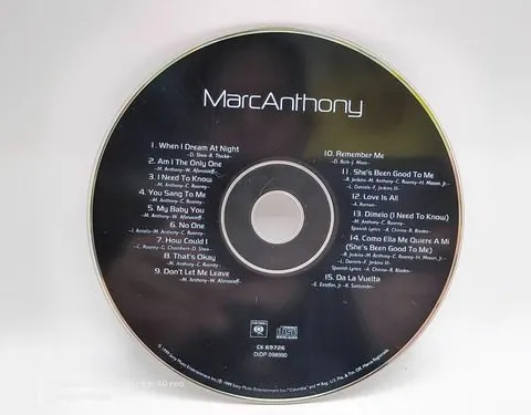 Cd Marc Anthony - Homónimo Año 1999 Usa Solo Disco Original Estándar