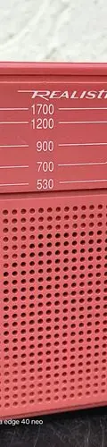 Mini Radio Antiguo Pink Realistic Am 12-203 De Transistores — Audio vintage, años 70s