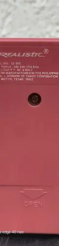 Mini Radio Antiguo Pink Realistic Am 12-203 De Transistores — Audio vintage, años 70s (foto 4)