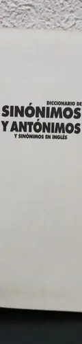 Diccionario De Sinónimos Y Antónimos-y Sinónimos En Inglés — Coleccionables vintage (foto 4)
