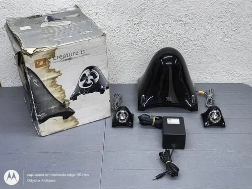 Juego De Bocinas/parlantes Jbl Creature Ii En Caja Original Negro — Audio vintage, años NOW