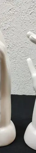 Exhibidores De Mano Plástico Para Anillo Pulsera 3pzas Usado Blanco — Coleccionables vintage (foto 5)