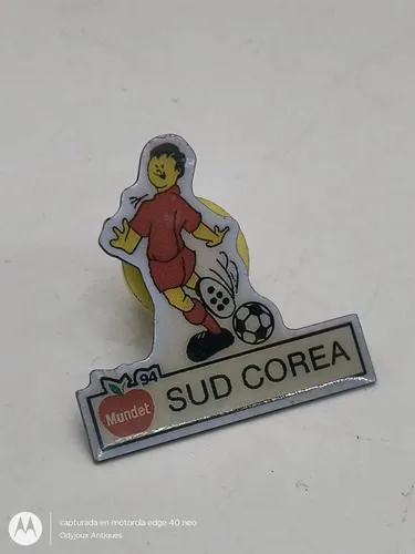 Pin Sidral Sud Korea Mundial Usa 1994 Retro Vintage Original Rojo Con Blanco Pin Sidral Sud Korea Mundial Usa 1994 Retro Vintage Original