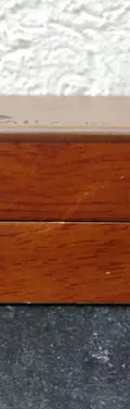 Caja/estuche De Madera Para Reloj/joyería Vintage Original Caoba — Coleccionables vintage (foto 5)