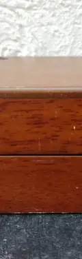 Caja/estuche De Madera Para Reloj/joyería Vintage Original Caoba — Coleccionables vintage (foto 6)