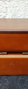 Caja/estuche De Madera Para Reloj/joyería Vintage Original Caoba — Coleccionables vintage (foto 7)