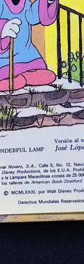 Aladino Y La Lámpara Maravillosa Walt Disney Novaro 1981 — Decoración vintage, años 80s (foto 5)
