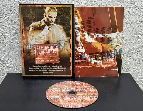 Dvd Alejandro Fernández-méxico Madrid En Directo Sin Escalas Estándar