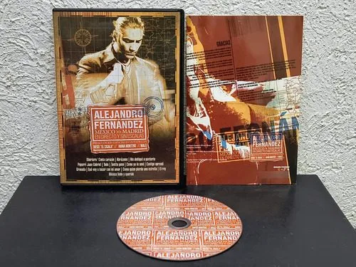 Dvd Alejandro Fernández-méxico Madrid En Directo Sin Escalas Estándar — Video vintage, años NOW