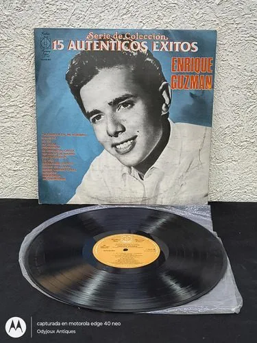 Disco Lp Vinilo Enrique Guzmán 15 Grandes Éxitos Cbs 1983 Mx Estándar — Audio vintage, años 80s