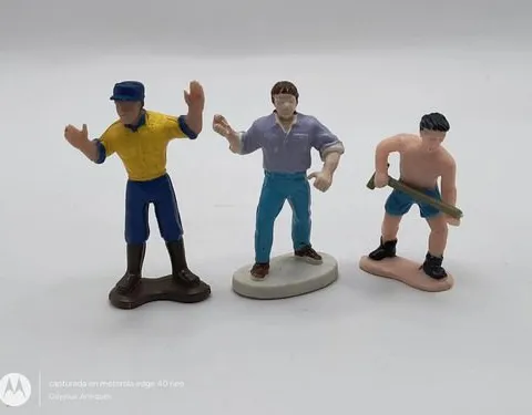 Lote Figuras Vintage 3pack Hombres Diferentes Trabajos 90's