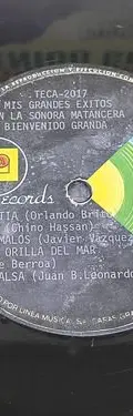 Disco Vinilo Bienvenido Granda Exitos Con Sonora Matancera Estándar — Audio vintage, años 50s (foto 7)